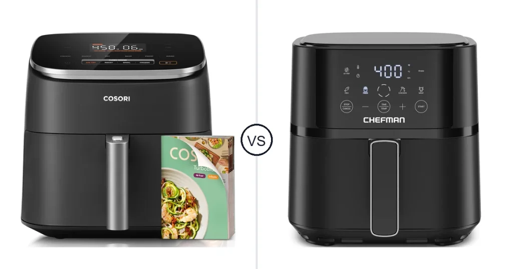 Comparison of Cosori TurboBlaze Air Fryer and Chefman Air Fryer – 4 QT Compact