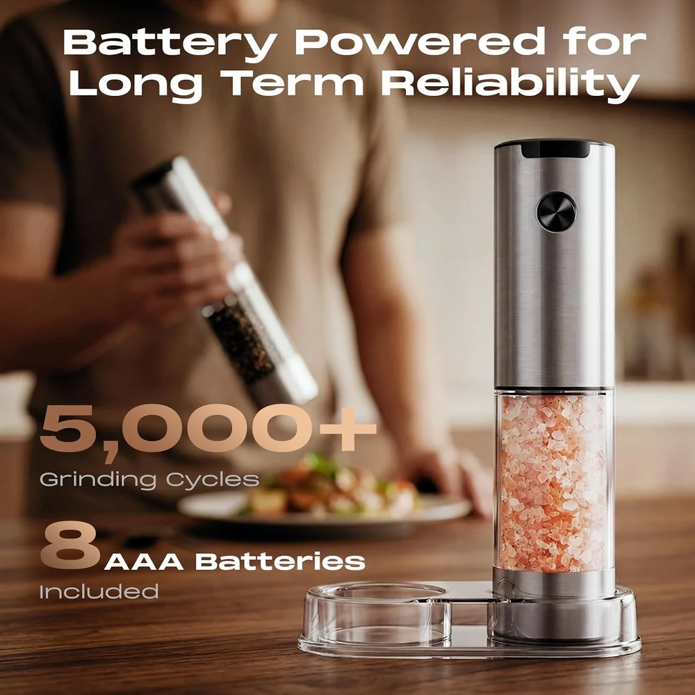 ioion Electric Salt and Pepper Grinder Set