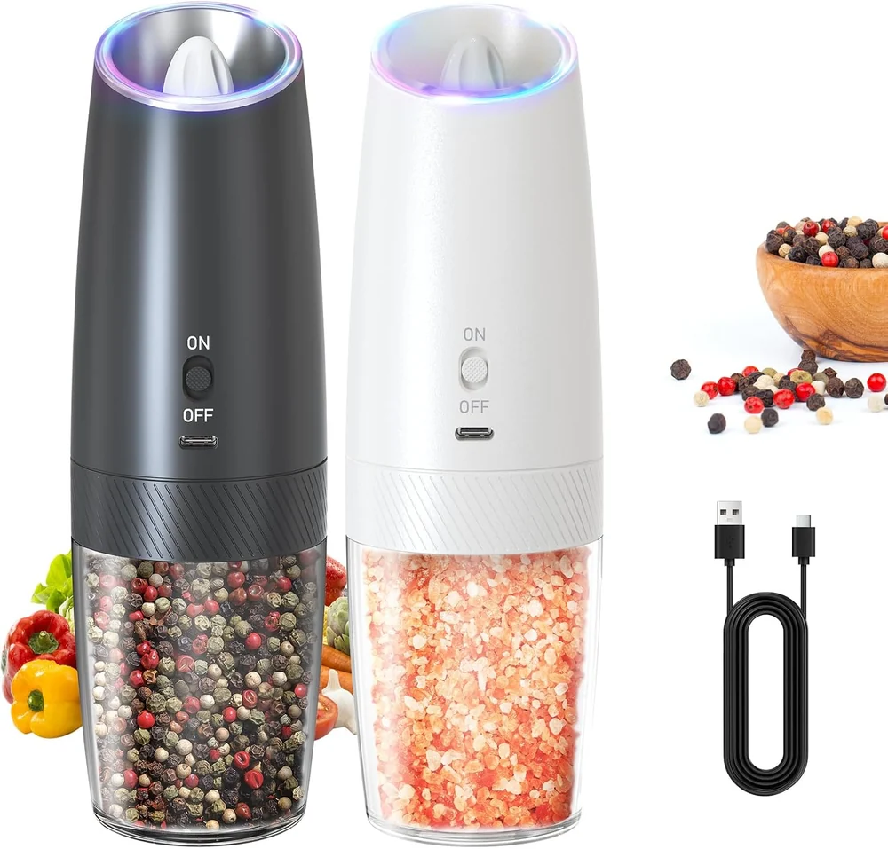 FORLIM Electric Salt & Pepper Grinder Set