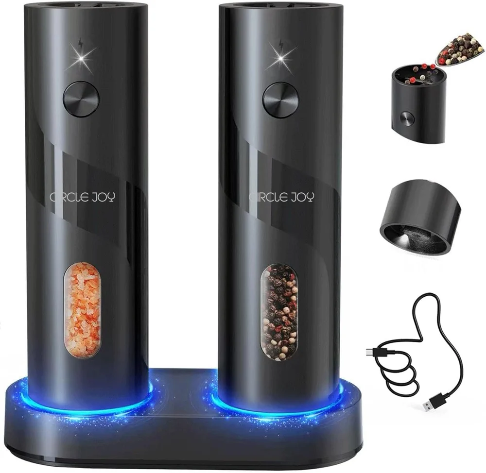 Ultrean Electric Salt and Pepper Grinder Set