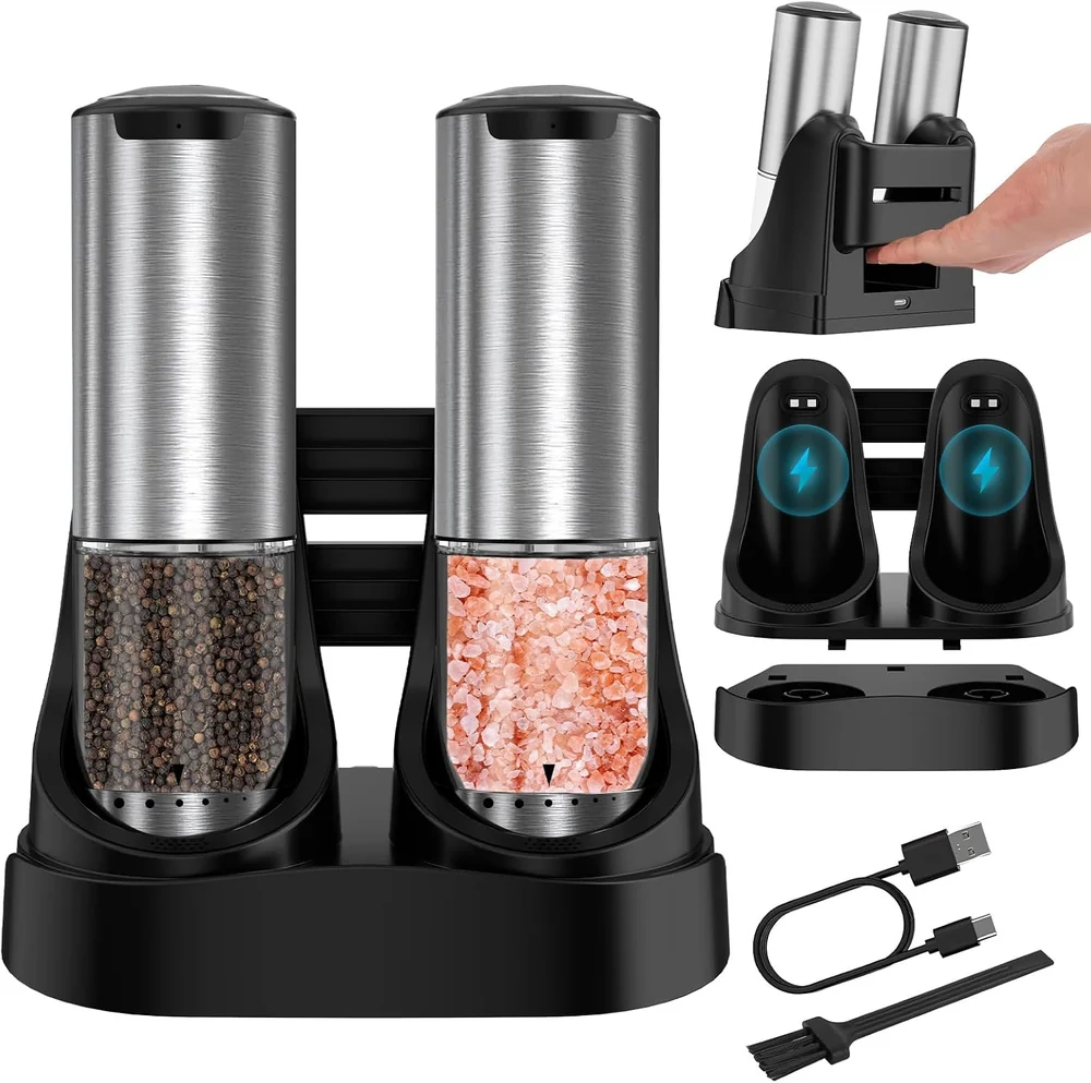 ioion Electric Salt and Pepper Grinder Set